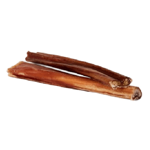2 6 inch bully sticks on a white background