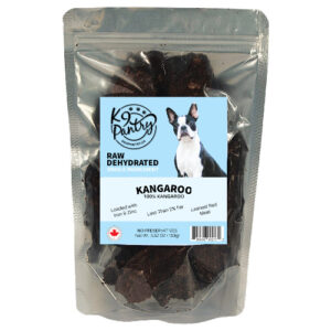 Single package of Raw Dehydrated Kangaroo for Dogs.